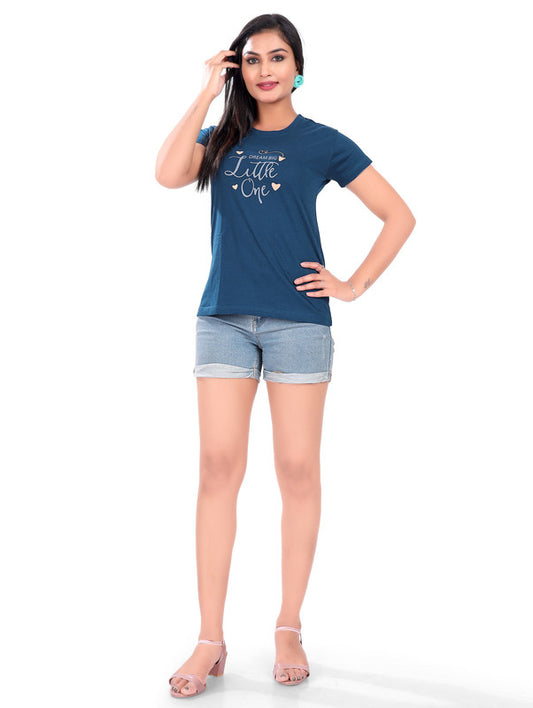 DARK BLUE LITTLE ONE T-SHIRT