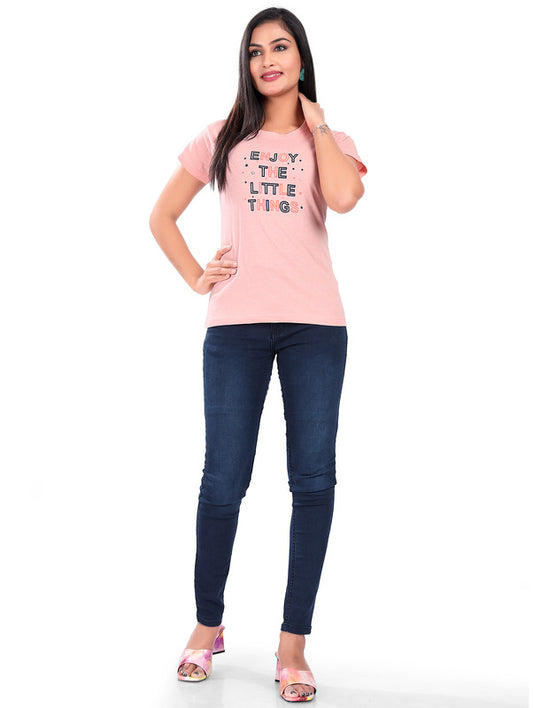 PEACH LITTLE THINGS T-SHIRT