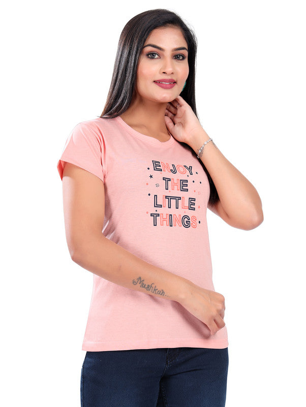 PEACH LITTLE THINGS T-SHIRT