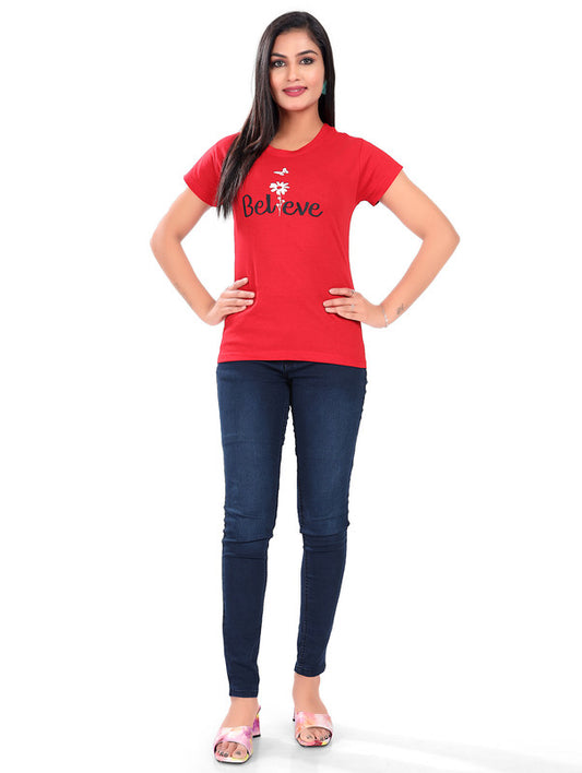 RED BELIEVE T-SHIRT