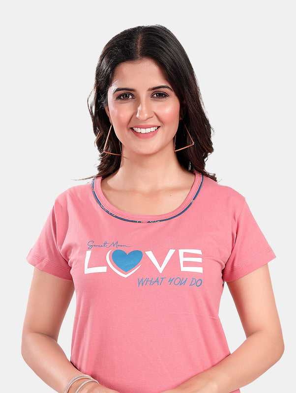 PINK LOVE HEART LOUNGE WEAR