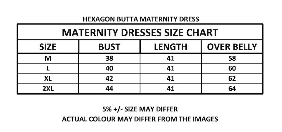 HEXAGON BUTTA MATERNITY DRESS