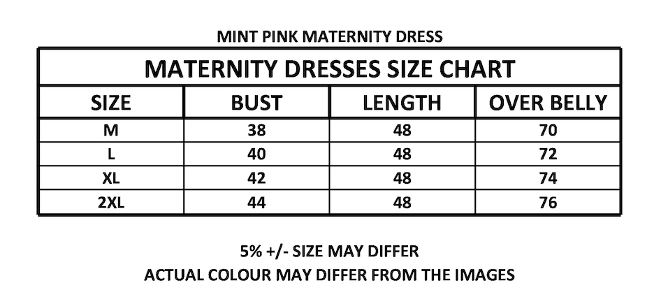 MINT PINK MATERNITY DRESS