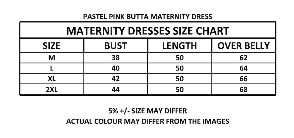 PASTEL PINK BUTTA MATERNITY DRESS