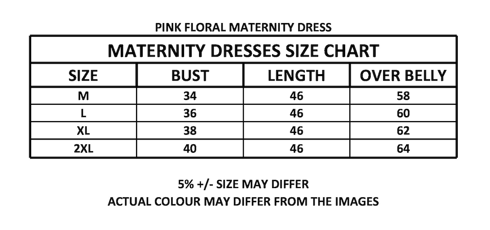 PINK FLORAL MATERNITY DRESS