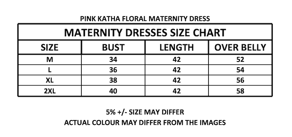 PINK KATHA FLORAL MATERNITY DRESS