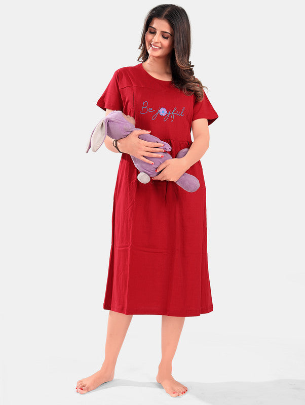 BE JOYFUL MATERNITY GOWN