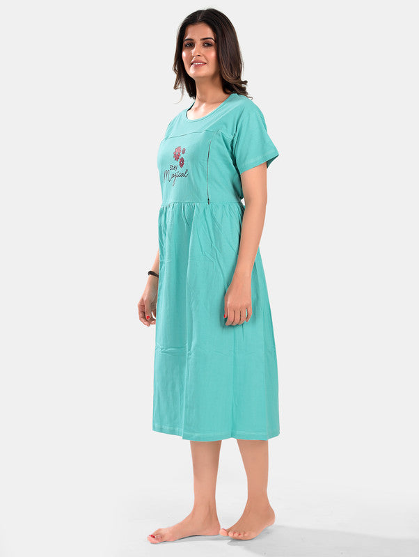 MATERNITY GOWN AQUA AR...